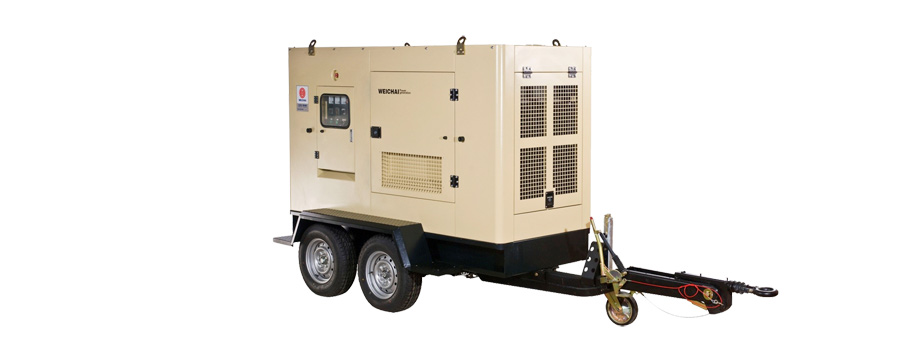  潍柴拖车电站_陆用拖车型发电机组150-320kW
